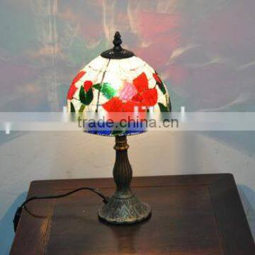 Vintage Style Dragonfly Light Standing Lamp Living Room Stained Glass Lampshade