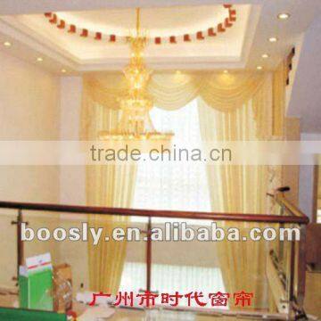 remote control motorized curtain curved track