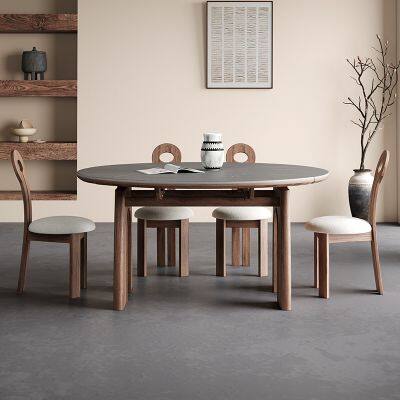 Folding Solid Wood Dining Table photo-4