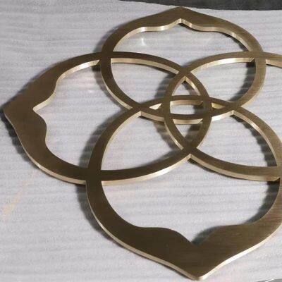 Led Channel Letters 3D Stainless Steel Sign Luminous Light Signage Gold Metal Letter