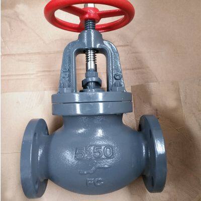 Marine JIS Cast Iron Straight Globe Valve JIS F7305 5K; Marine JIS Flanged Globe Valve photo-5