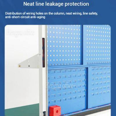 Тяжелый рабочий стол для автомобильного производства/изготовления: стальная конструкция, дизайн для высоких нагрузок и доступ к электропитанию для профессиональных гаражей. photo-5