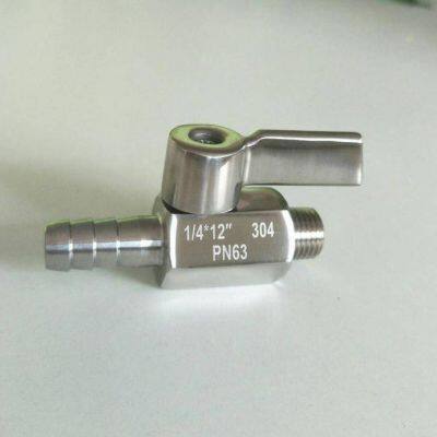 Factory Direct Sale Stainless Steel Female Thread Mini Ball Valve, Double Female Thread Mini Small Ball Valve, Micro Manual Female Thread Ball Valve (1/2 Inch) photo-2