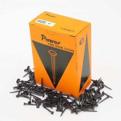 Power Shoe Tacks Rust-resistant Fine Blue Dark Finish Multiple Sizes Available for Leather & Fabric Fixing Smooth Shank Type