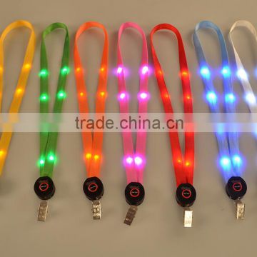 led lighting lamp with lanyard Label badge lanyard Nylon reflective tags design faith fashion caful easy-going beauty equal