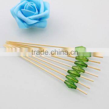 Hot-sale cocktail bamboo beaded picks