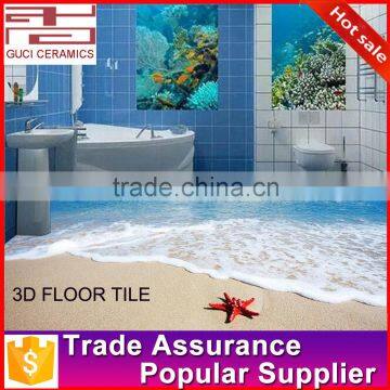 New Beach 3d Design Ceramic Floor Bathroom Tile photo-2
