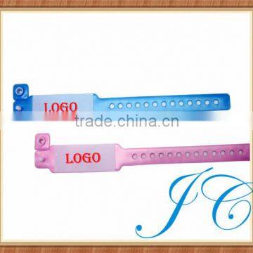 Personalized logo one-time disposable id bracelets for giveaway