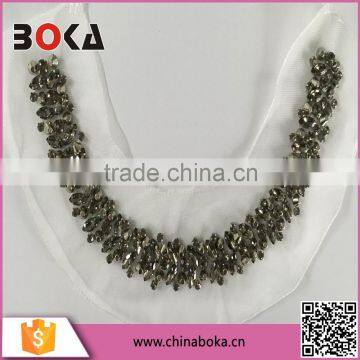 BOKA MESH RHINESTONES BEADS FOR NECKTRIM FACTORY DIRECT SELL NECK COLLAR