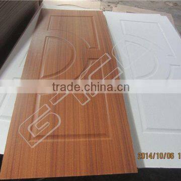 Trade Assurance 18mm High Quality moulded hdf doors wood veneer door skin From Factory(LINYI)