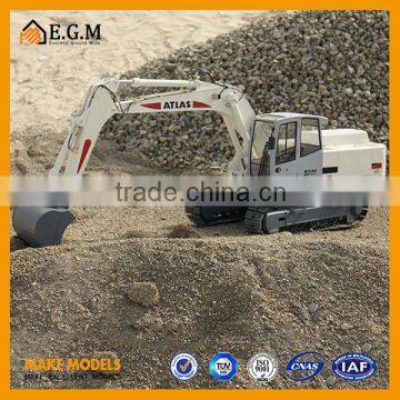 customized life-size excavator model for sale