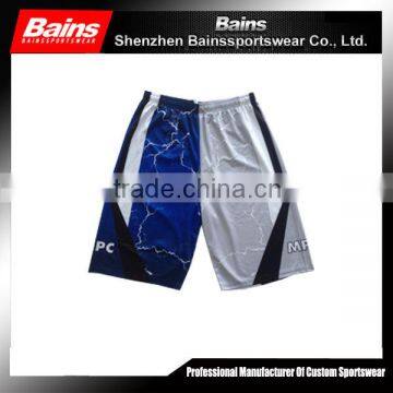 100% polyester custom sublimated wholesale mens basketball shorts with pockets