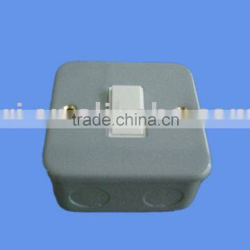 metal wall mount 1 gang 1 way switch