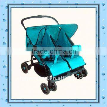 one-hand folding system twin stroller 2016T