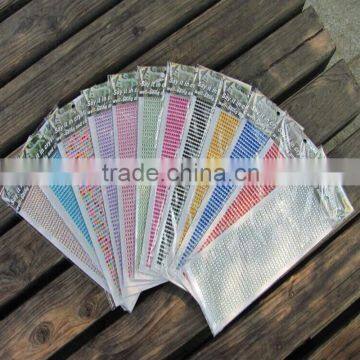 China cheap acrylic wall/mirror stickers, glued back sticker mesh, eye stickers with self adhesive back