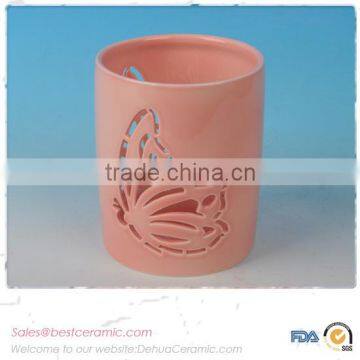 Ceramic Porcelain Cut Out Window T-light Holder photo-3