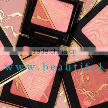 OEM baked powder blusher compact, wholesale lovely color makeup blush, natural organic cosmetics blushes