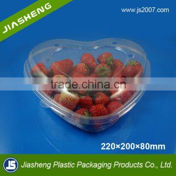 Plastic Fresh Fruit Packing, Fruit Clamshell Packaging, Heart Shape Packages