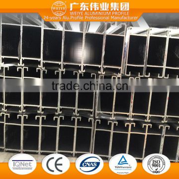 6005 T3-T8 0.8-1.4mm aluminum extruded for Bow Windows with wood-effect finish