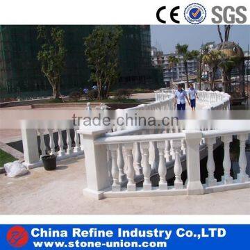 white marble stone river barrier&pillar