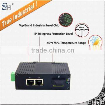Industrial single mode fiber optic terminal equipment for ip surveillance