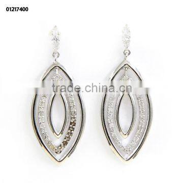 Yujinfu New design 925 silver earring with cz fashion jewelry sterling earring high quality