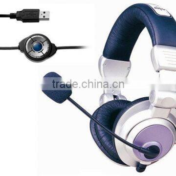 Digital usb headphone with microphone and volume control
