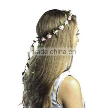 New Boho Ladies Floral Flower Festival Wedding Garland Forehead Hair Head Band H061