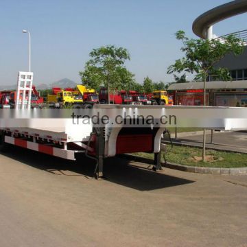 howo 3 axle 50 tons low bed semi trailer