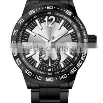 Cool style business men stainless steel watch with quartz movement