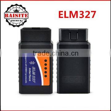 2016 Factory price OBD2/OBD II Car Diagnostic Scanner ELM327 V1.5 elm 327 Interface Works On Android bluetooth obd2 hot sales