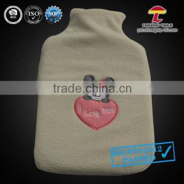 2000ml cute bear fleece hot water bottle cover