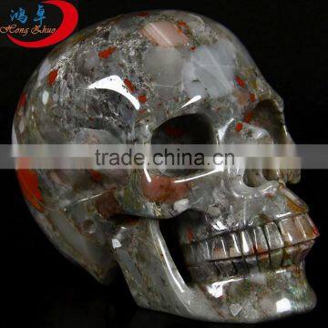 new product Wholesale mini skull heads wholesale kiwi stone crystal skulls