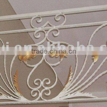 lower scroll bending wrought iron balcony railing design