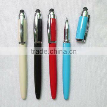 high quality customized logo and color metal touch screen pen