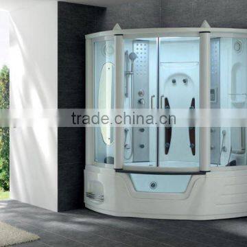 Economic Shower Bathroom Design Luxury Steam Shower Room with sauna TV G157