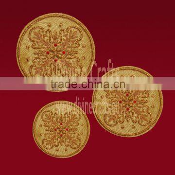 Hand Made Embroidered Cross Set