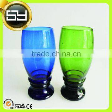 Stocked Fancy Ocean Blue And Green Colored Drinking Glass