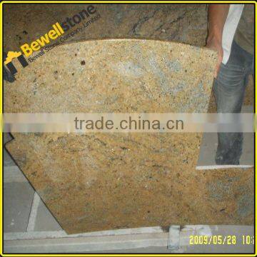 Prefab custom desgin 72 inch santa cecilia granite stone island tops