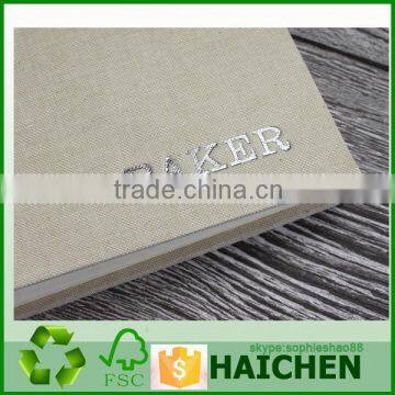 Jumbo Fabric Linen Photo Album With Gold and Silver Foil Logo photo-5