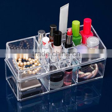 Clear Acrylic Cosmetic Holder with small drawers