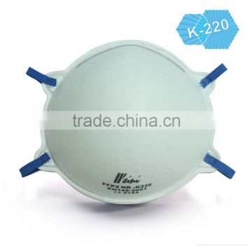 CE approved FFP2 disposable non-woven dust mask, respirator K220 Weini