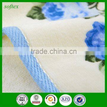 Wholesale 100g Oem Cotton Flowers Peony Printed Velour Towels photo-5