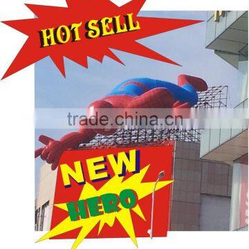 2015 NEW INFLATABLE spider-man CARTOON MODEL [10M ] PVC TARPAULLN