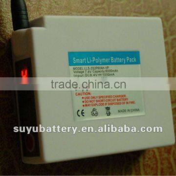 rechargeable li battery for heating cloth 7.4V 6000mah