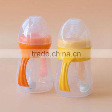 soft colorful 120ml feeding bottle customized packing