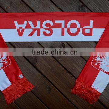 OEM polyester scarf customized logo scarf