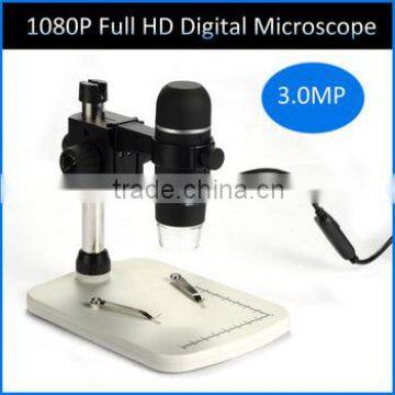 High quality 200x 3.0MP 1080P HDMI USB Digital Microscope with 32GB SD card support