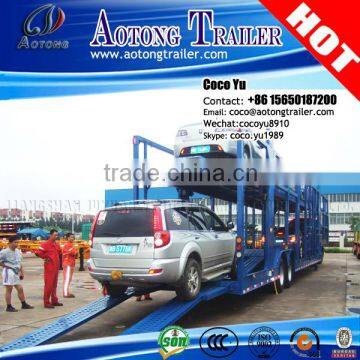 Heavy duty dolly type 3 axles car towing trailer for car transporting