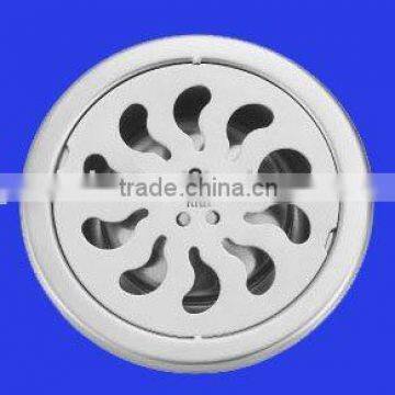 Circular stainless steel floor drains